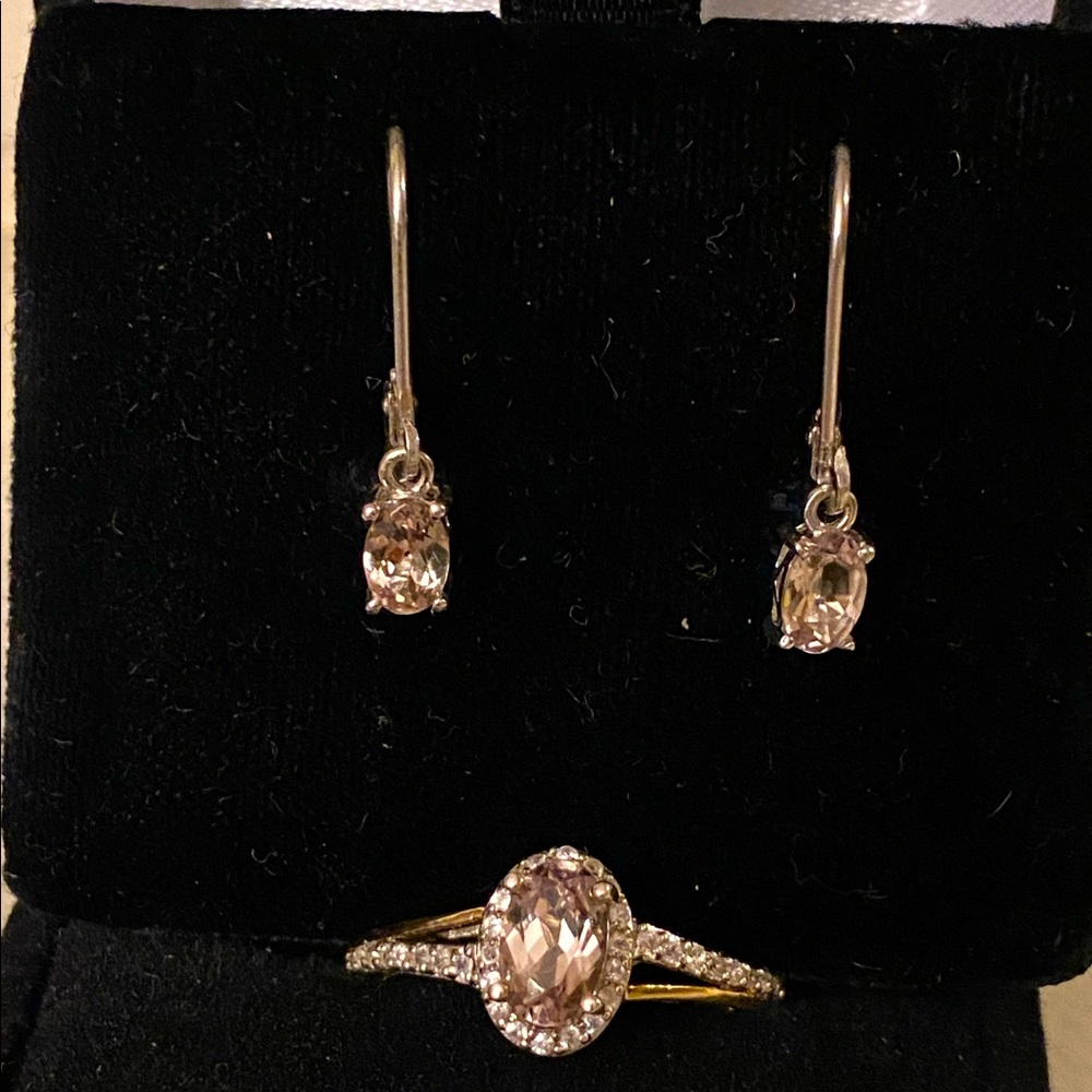 Turkizite Ring with Matching Earrings